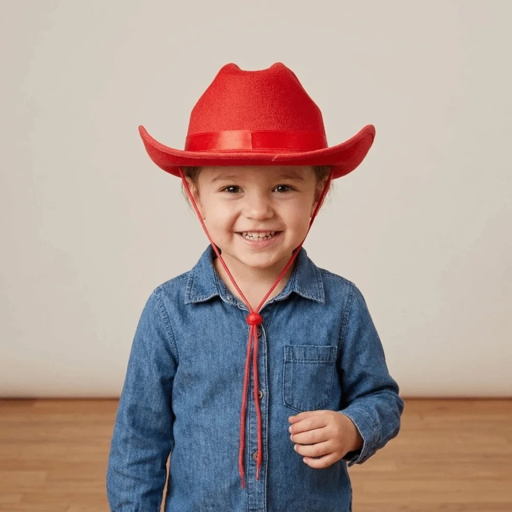 Casual Solid Color Cowboy Hat Wide Brim Felt Western Cowboy Hat Ethnic Style Punk Jazz Hat Girl