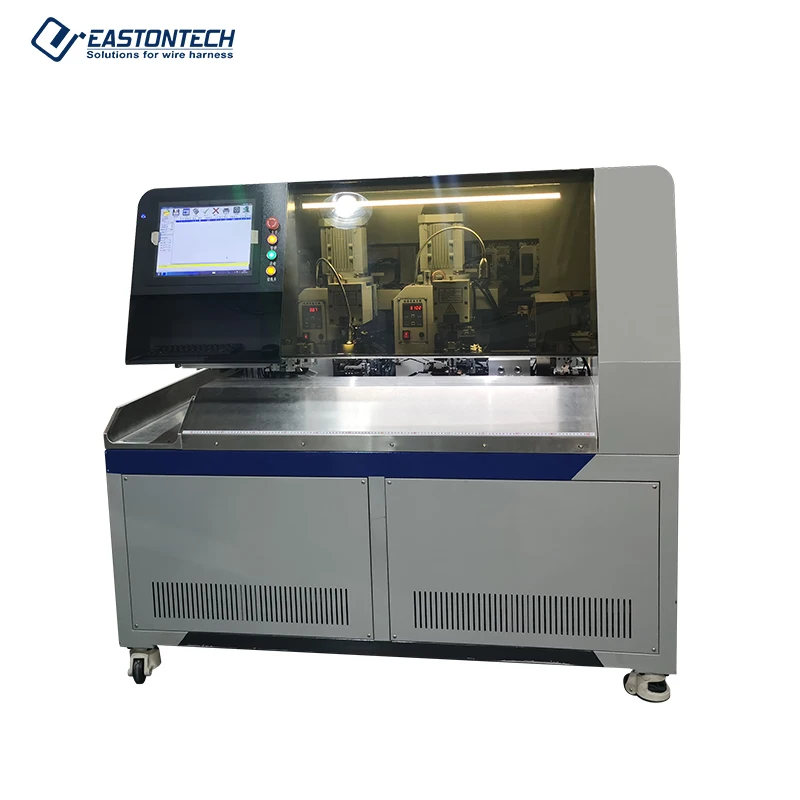 EW-8995 Cable Manufacturing Equipment EASTONTECH Insert Machine For Wire Cut Strip Crimp Tube Marking