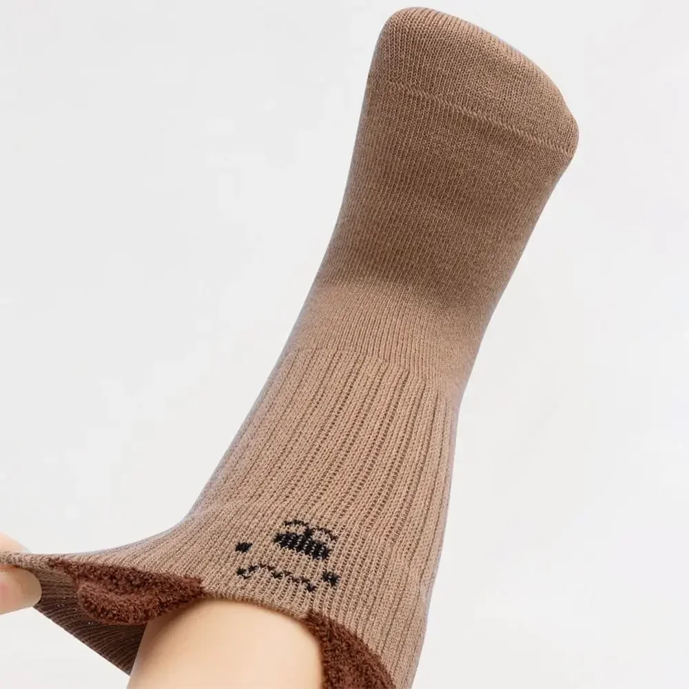 Cute 1-3Years Cute Kids Socks Soft Cotton Children's Calf Sock Warm Cartoon Pile Socks Autumn Winter Season