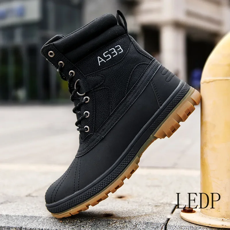 

Men's Leather Boots Tactical Desert Combat Boots Men's Anti Slip and Wear-resistant Outdoor Hiking Boots Men's Shoes