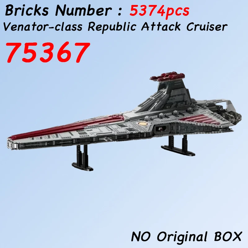 Moc Space Modell Spielzeug Venator Classic Republic Attacks Cruiser Bausteine Ziegel 5374 Stück für