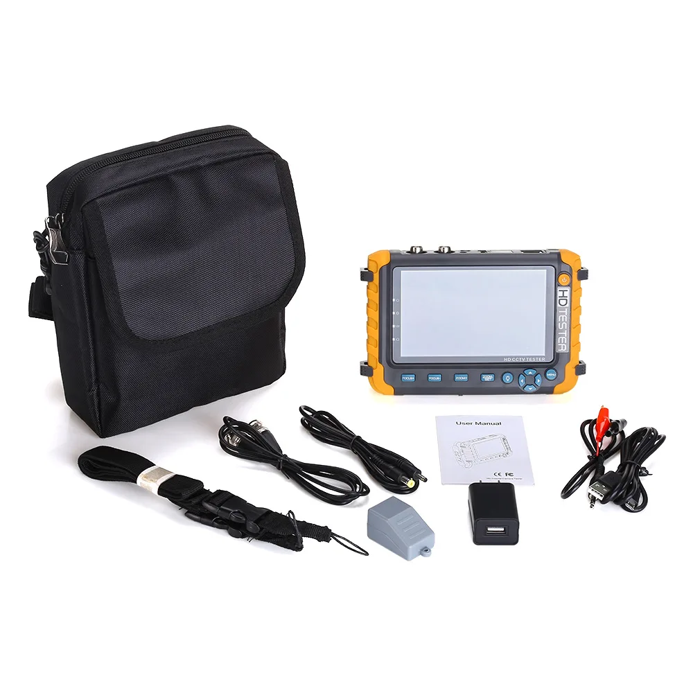 

5Inch CCTV Camera Tester Monitor 8MP ADH CVI TVI CVBS 4 Ins 1 Cameras HD Coaxial Tester DC12V Output Power CCTV Tester Test Tool