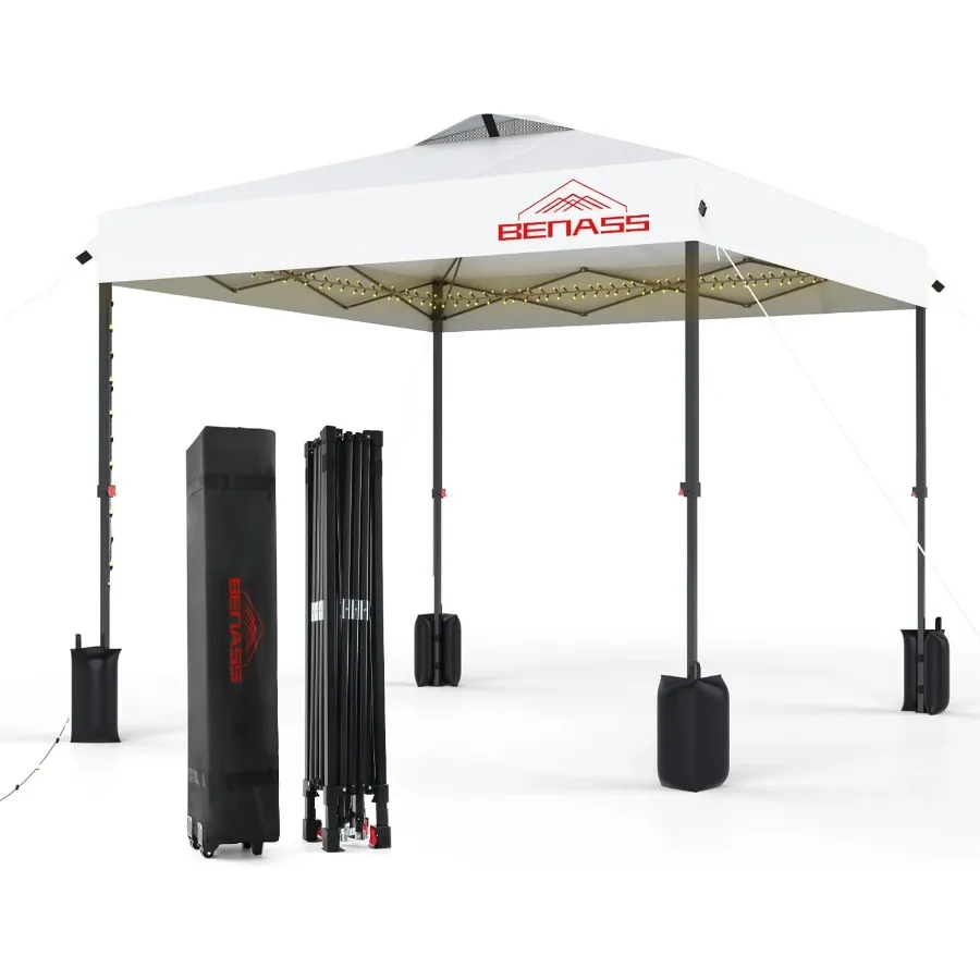 8x8 المنبثقة المظلة سهلة المظلة خيمة للمناسبات في الهواء الطلق الثقيلة خيمة مقاومة الطقس مع الإعداد السريع لحفلات الزفاف #1