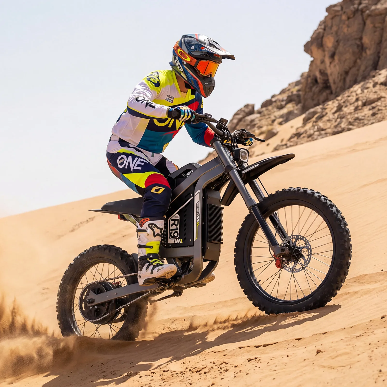2026 New R19 E-dirt Bike Coswheel New Model 9000W Peak Power Off-road Electric Dirt Bike Fast Speed Dirt Bike for Adults