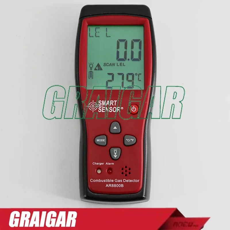 AR8800B Smart Sensor Digital Combustible Gas Detector AR-8800-B