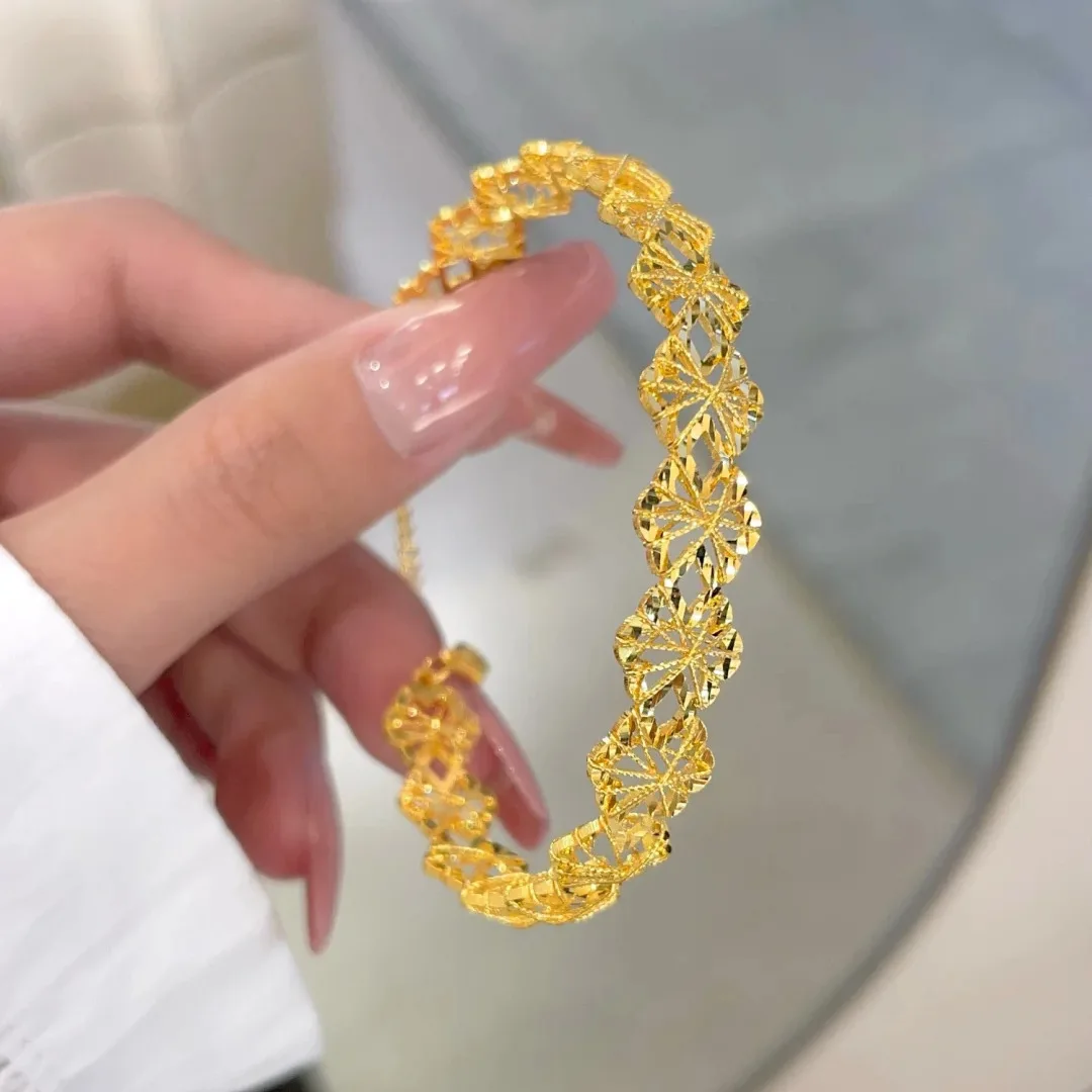 Dragon scale silver bracelet high-end sense light luxury car flower opening bracelet jewelry women