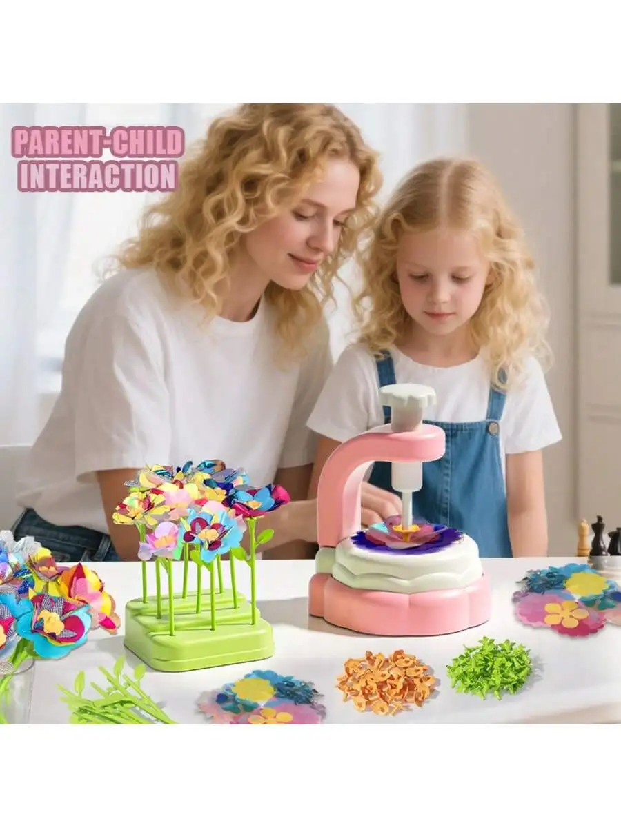 Zestaw do tworzenia kwiatów dla dzieci z prasą, zabawki artystyczne dla dzieci, prezent