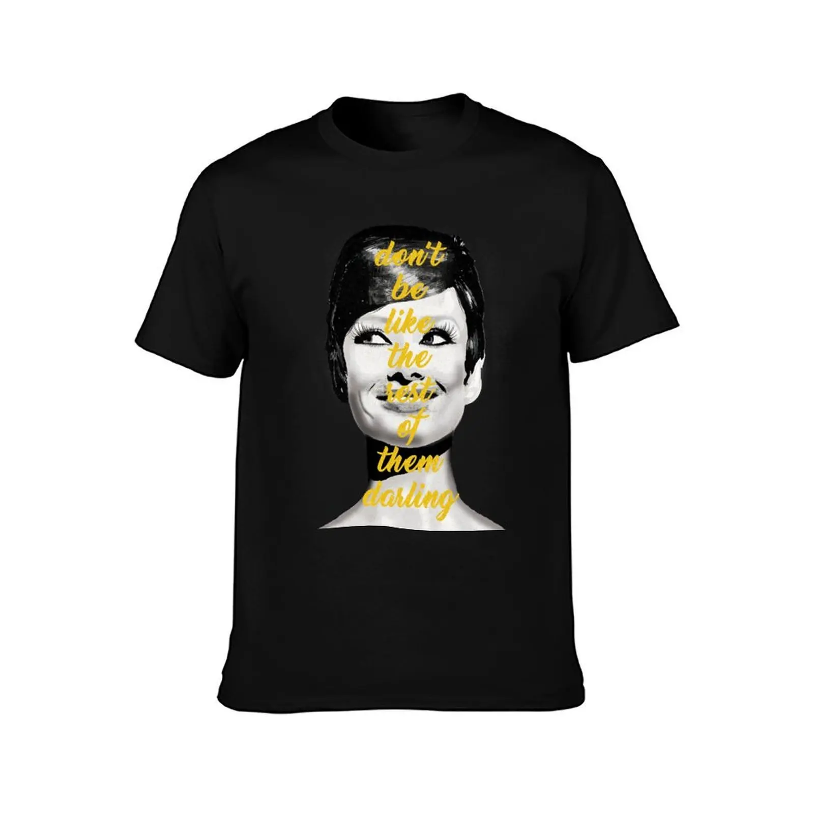 Audrey Hepburn- Don't be like the rest of them T-Shirt, Summer Casual Cotton Tee, Oversized Streetwear Tops, Unisex Men Women
