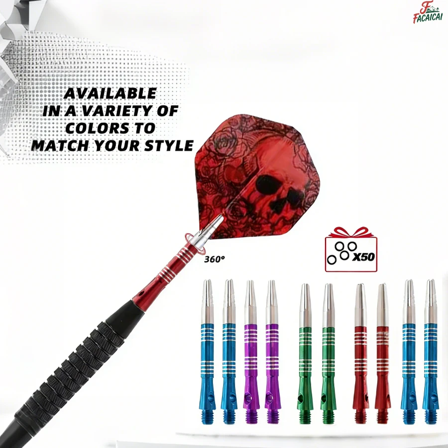 

360 ° Вращающийся средний стержень для дартса, легкие аксессуары для дартс из алюминиевого сплава для соревновательных/развлекательных игр