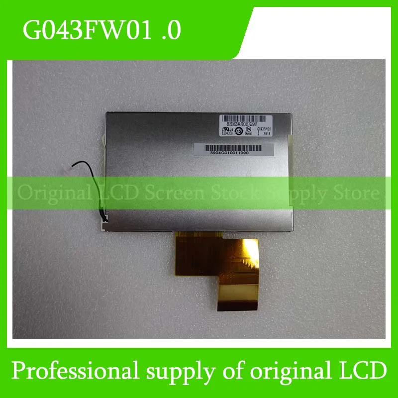 G043FW01 .0 4.3 Inch Original LCD Display Screen Panel for Auo Brand New and Fast Shipping 100% Tested