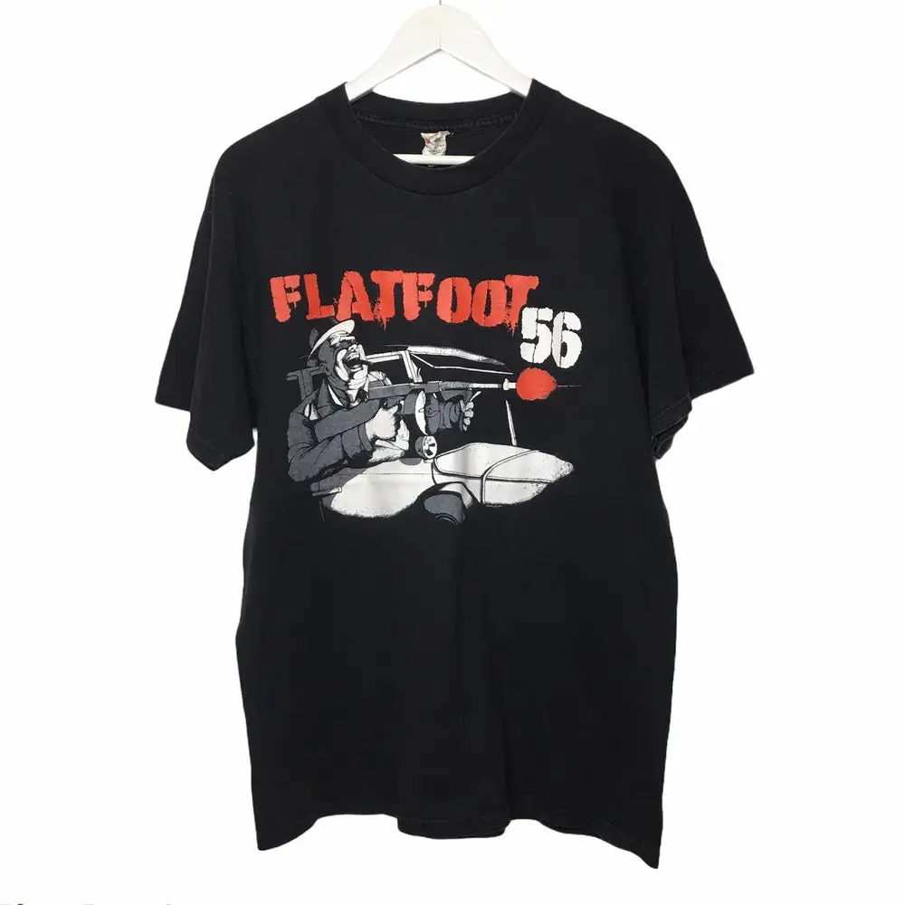 Vintage Flatfoot 56 ładny zespół T Shirt