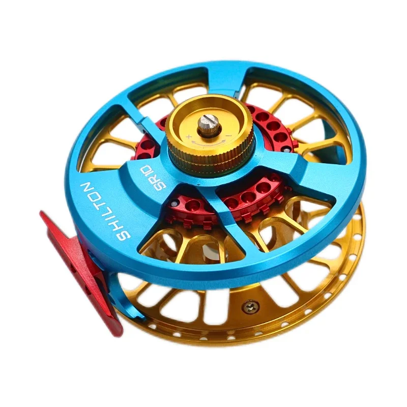 

SHILTON-SR10 all metal detachable seawater fly fishing wheels. Cork disc brakes.fishing reel