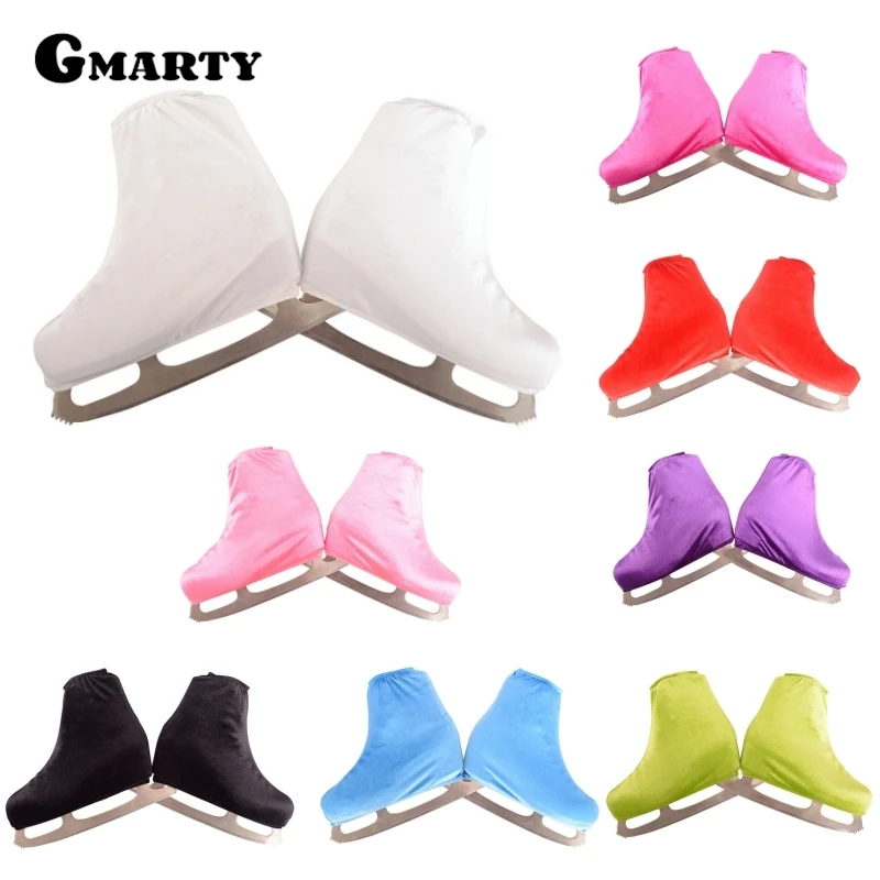 1 Pair Velvet Figure Ice Skate Boot Covers Protector Shoes Protector for Ice/Roller/Ice Hockey Sports