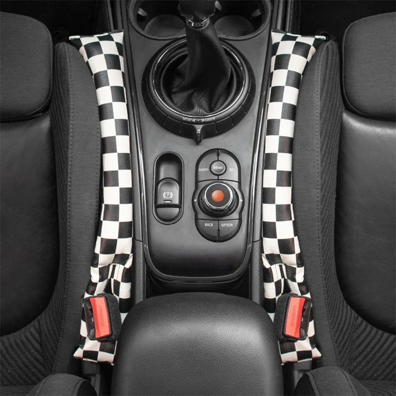 For Mini Cooper Accessories R50 R52 R53 R55 R56 R60 R61 F54 F55 F56 F60 Clubman Car Seat Gap Filler Leather Soft Side Seam Plug
