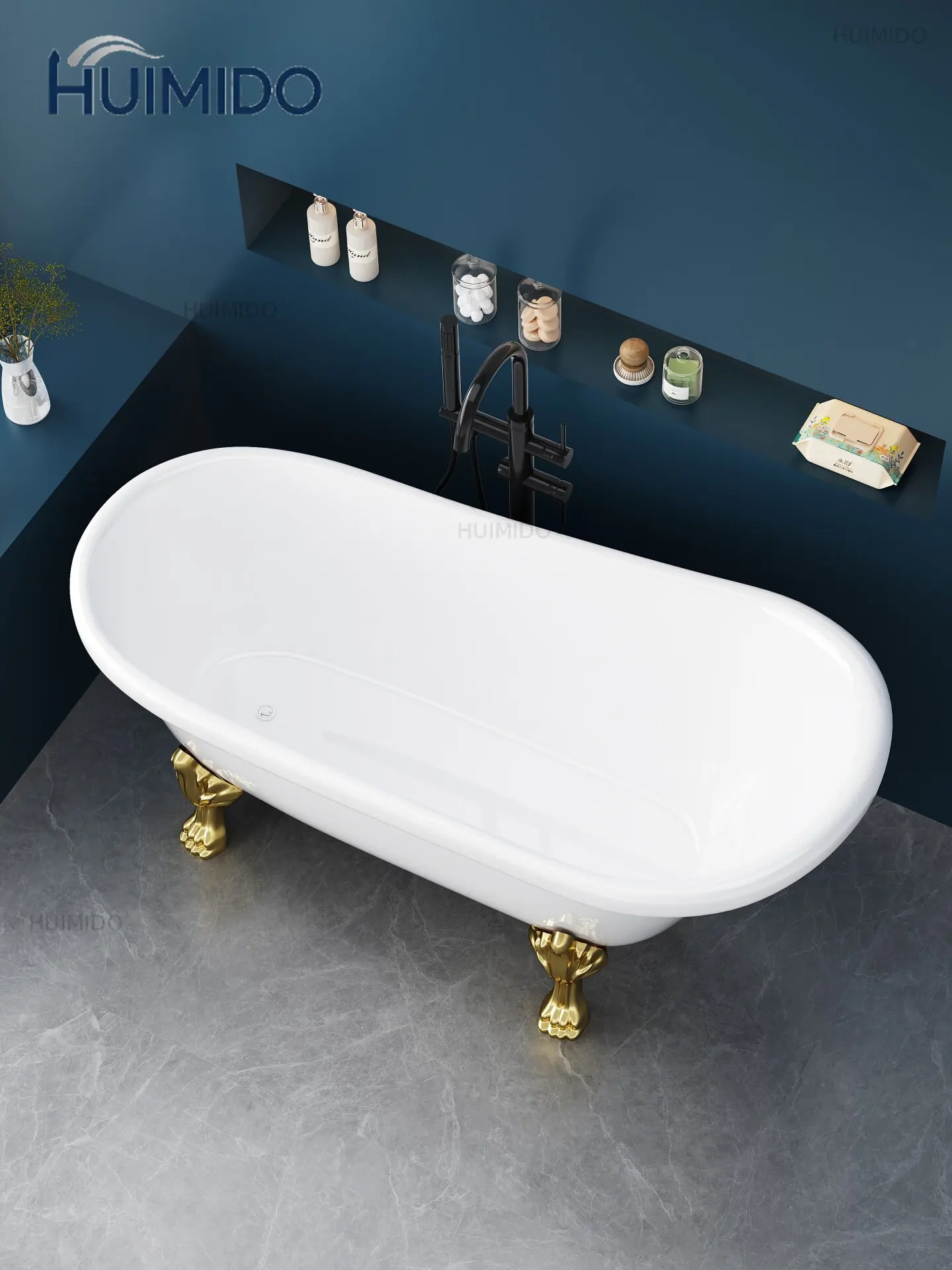French princess acrylic bathtub independent family adult bathtub hotel homestay bathtub