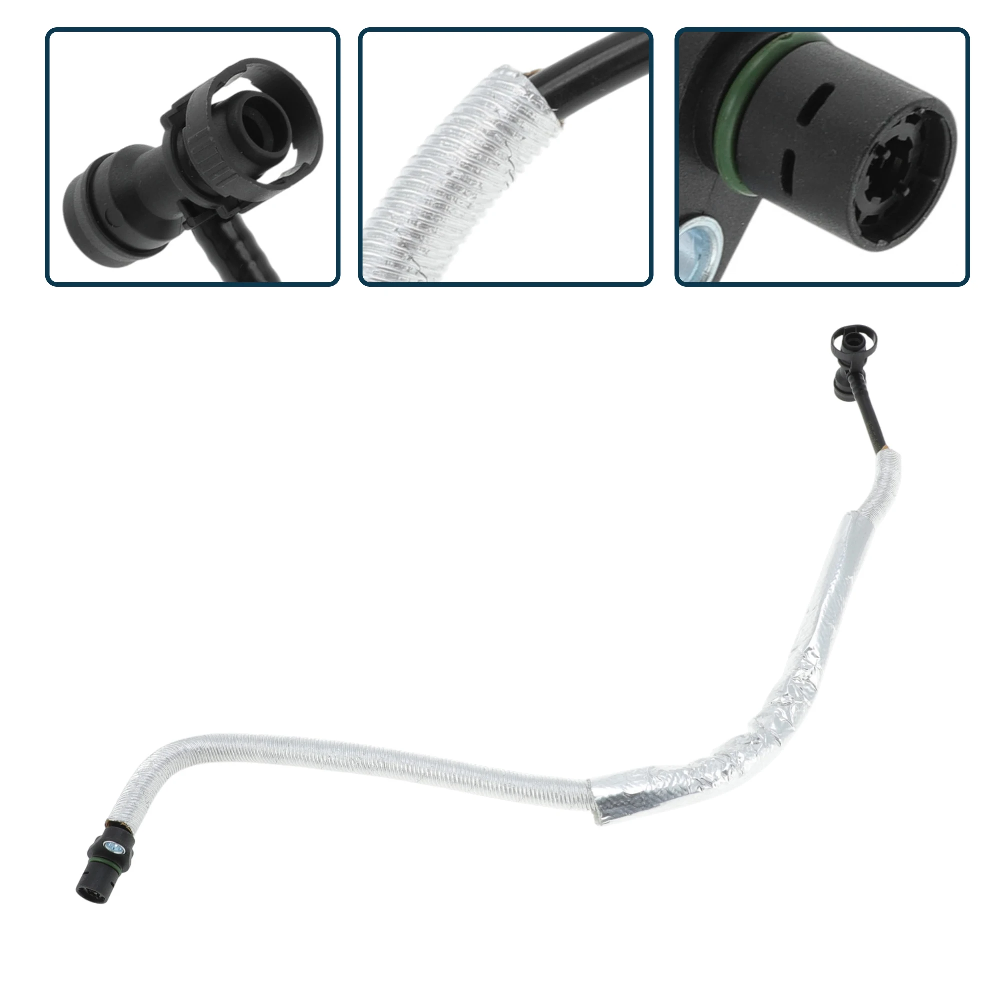 

UXCELL Шланг радиатора Шланг обогревателя Выпускной шланг радиатора для BMW X1 2015-2016 No 11158654626 Резиновая трубка охлаждающей жидкости Черный 1 шт.