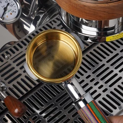 IKAPE Precision High Extraction Coffee Filter Basket -Matrix, Stainless Steel Espresso Filter Basket for Bottomless Portafilter
