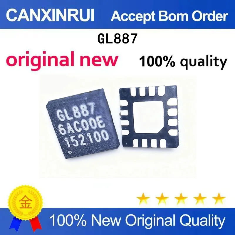 

(5-100 Pieces) Brand new stock GL887 GL887 QFN