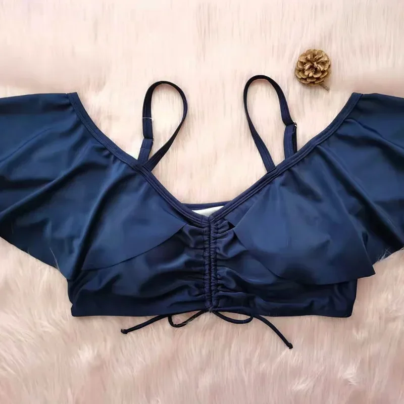 Sexy plus size biquíni banho feminino 2025 novo tankini conjunto de biquíni maiô gordinho swimdress mujer femme