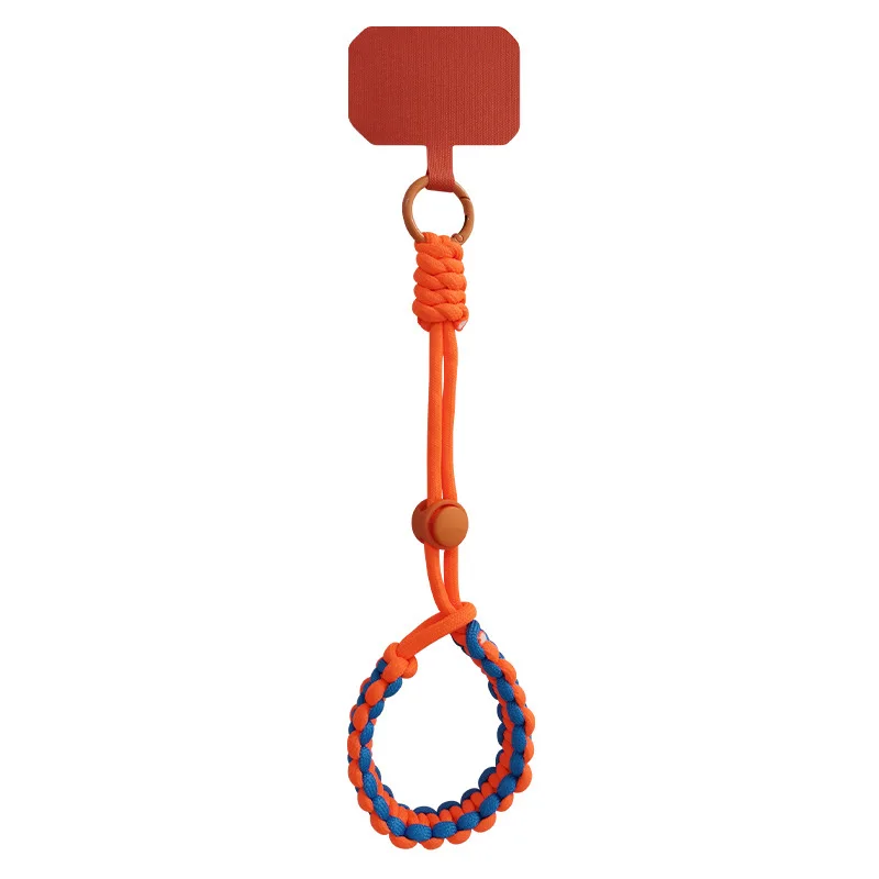 Charme de telefone com pulseira trançada ajustável de pulso curto para esportes ao ar livre, resistente para homens e mulheres