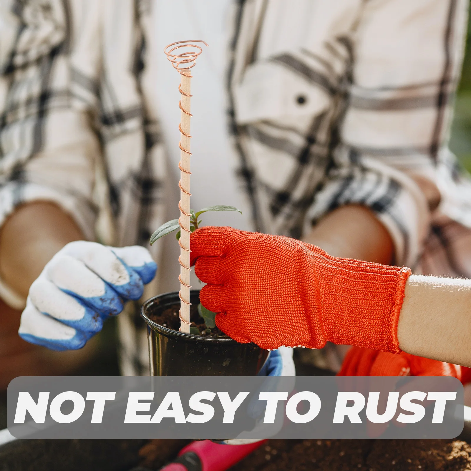 

1Set Garden Copper Wire Gardening Copper Antenna Electroculture Wire Stake for Plants Healthy Roots Vegetables Cultivation