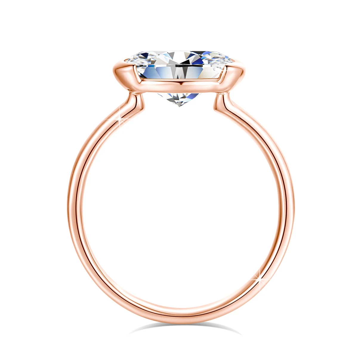 D-Farbe VVS Oval-Schliff Moissanit-Ringe für Frauen 8*10mm 3CT Labor-Diamant 925 Sterling Silber Edelschmuck mit GRA-Zertifikat – Detail 10