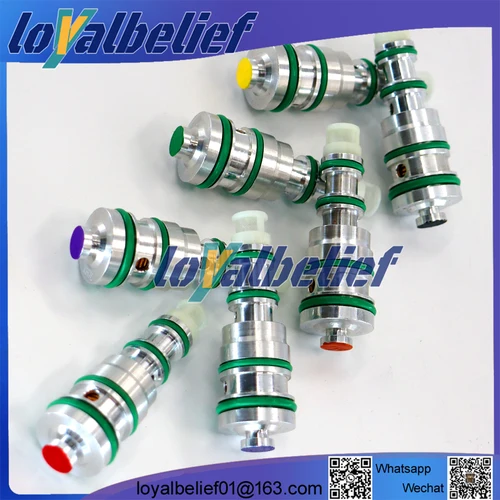 Imagen 2 del producto Válvula de Control de válvula solenoide de compresor de CA V5, 40/42/44 PSI, amarillo/azul/rojo, para Lacetti Buick Chevrolet Cruz Aveo Opel DAEWOO