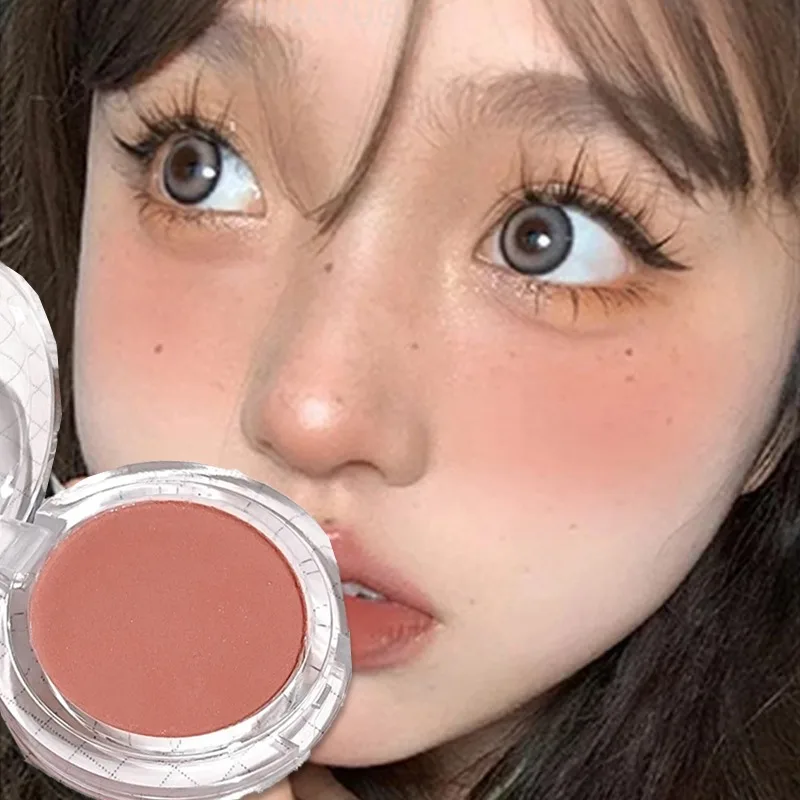Monochrome Blush Palette Matte Natural Cheek Color Orange Girl Blusher Powder Brightening Facial Contouring Makeup Rouge Powder