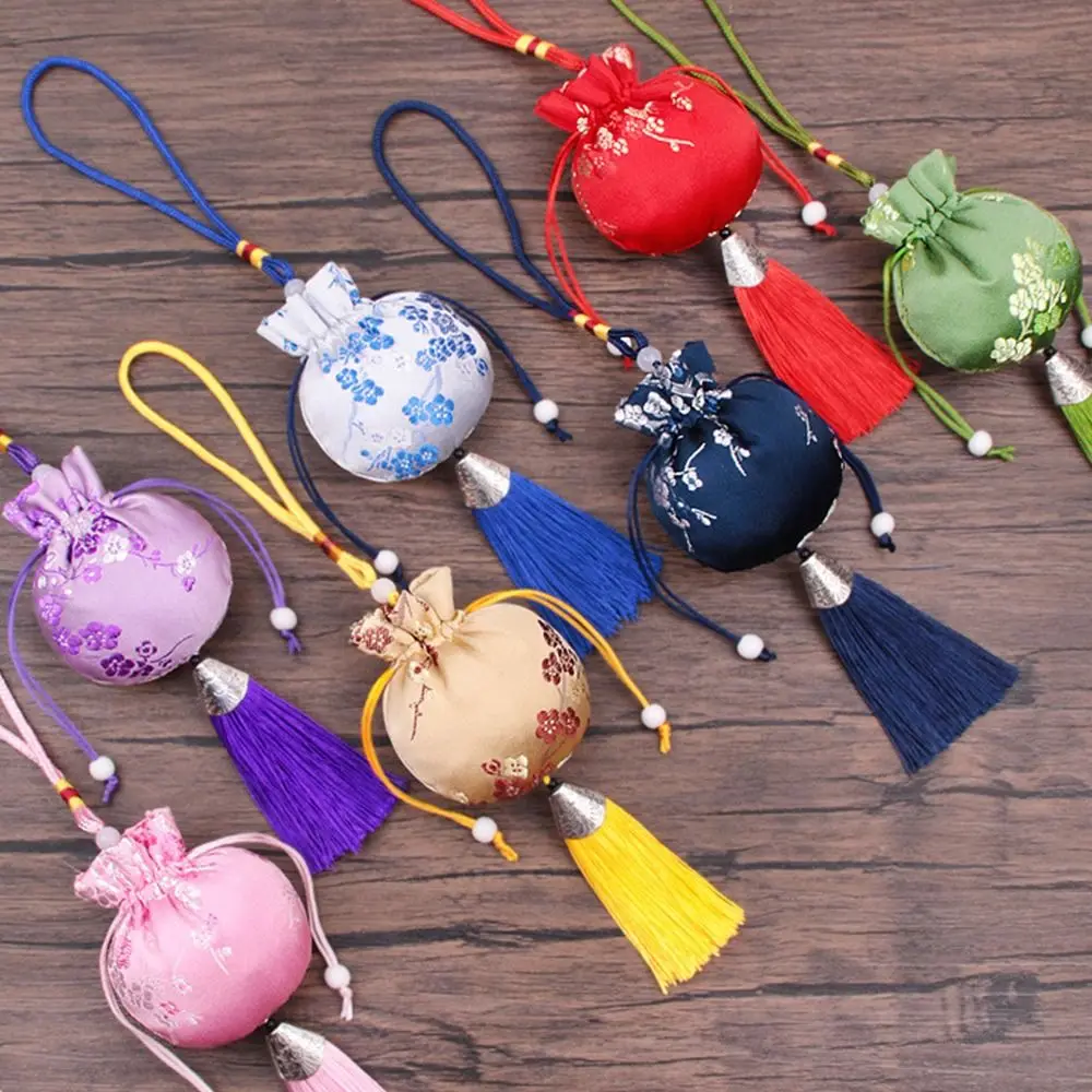 

Фестивальная сумка-лодка-дракон, саше с цветком сливы, упаковка для ювелирных изделий, сумка для хранения ювелирных изделий с ретро-узором, маленькая сумка из парчи