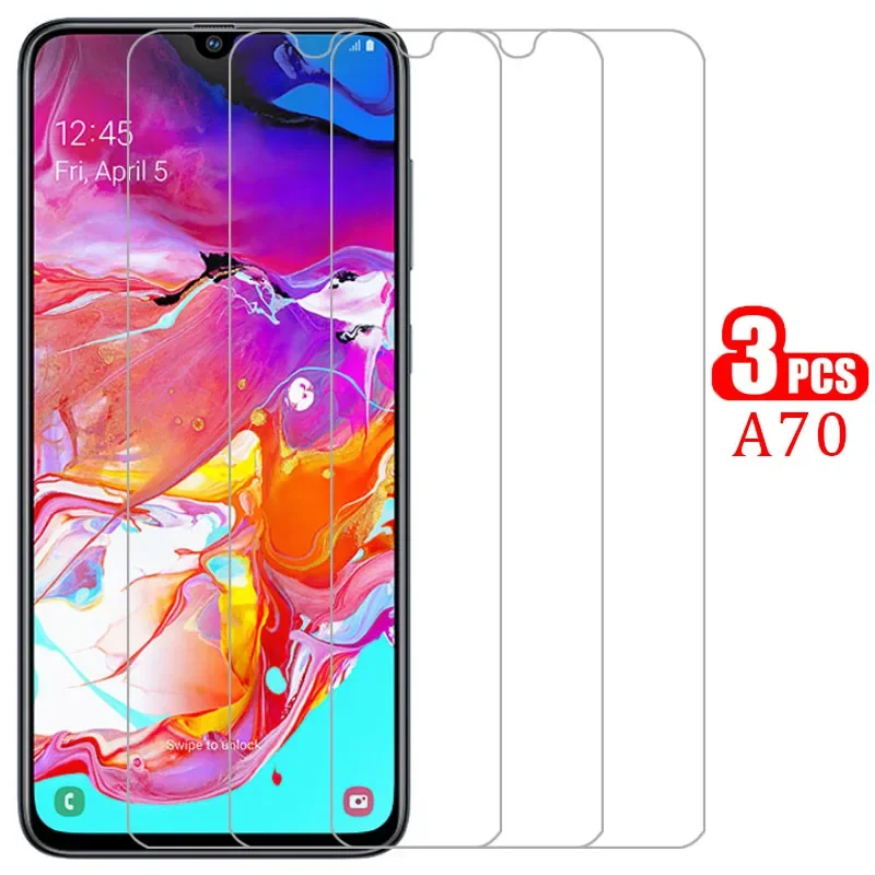 Protective Tempered Glass For Samsung A70 Screen Protector On Galaxy A 70 70A 6.7 Film Samsun Samsumg Sansung Galaxi Samsunga70
