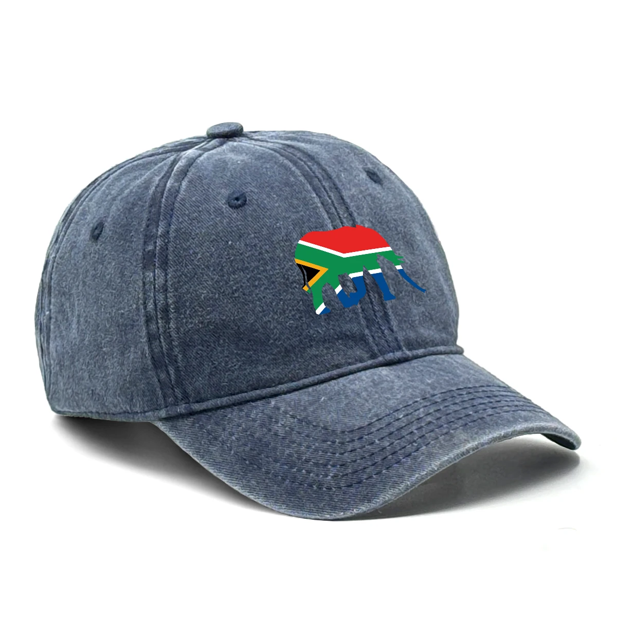 South Africa Elephant Flag Baseball Cap Adjustable  Snapback Sun Hat for Fishing Camping Outdoor Patriotic Sports Gift