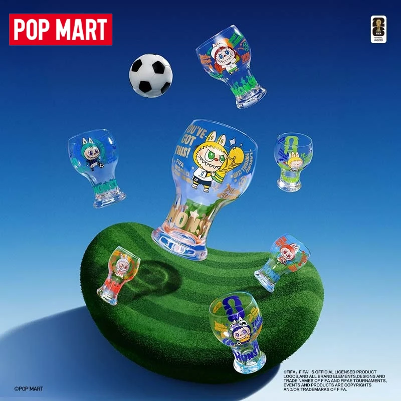 

Genuine in Stock POP MART THE MONSTERS × FIFA Series Glass Cup Trendy Toys Figure Blind Box Ornament Gift