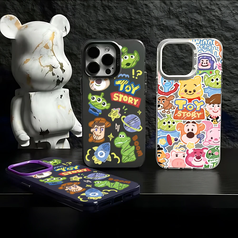 Cute Toy Story Lotso custodia per telefono legnosa per Xiaomi Mi 11 Lite 12T Poco X3 GT NFC F4 X5 Pro 5G Cover posteriore antiurto opaca Candy