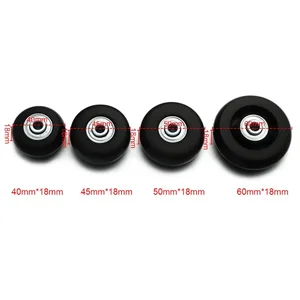 عجلات عجلات أمتعة السفر الصامتة ، قطع غيار الحقائب ، طقم الإصلاح ، محاور بديلة ، 40 مم ، 50 مم ، 60 مم ، 24 قطعة لكل مجموعة أفضل 8 عجلة كيبلينج للمبيعات - رقم 1