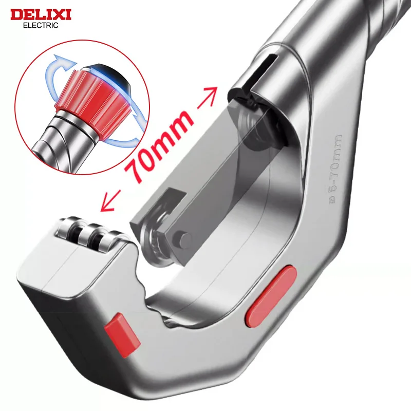 DELIXI ELECTRIC Bearing Pipe Cutter Fast Pipe Cutter Steel Pipe Copper Pipe Iron Pipe Cutting Artifact Stainless Steel PipeCutte