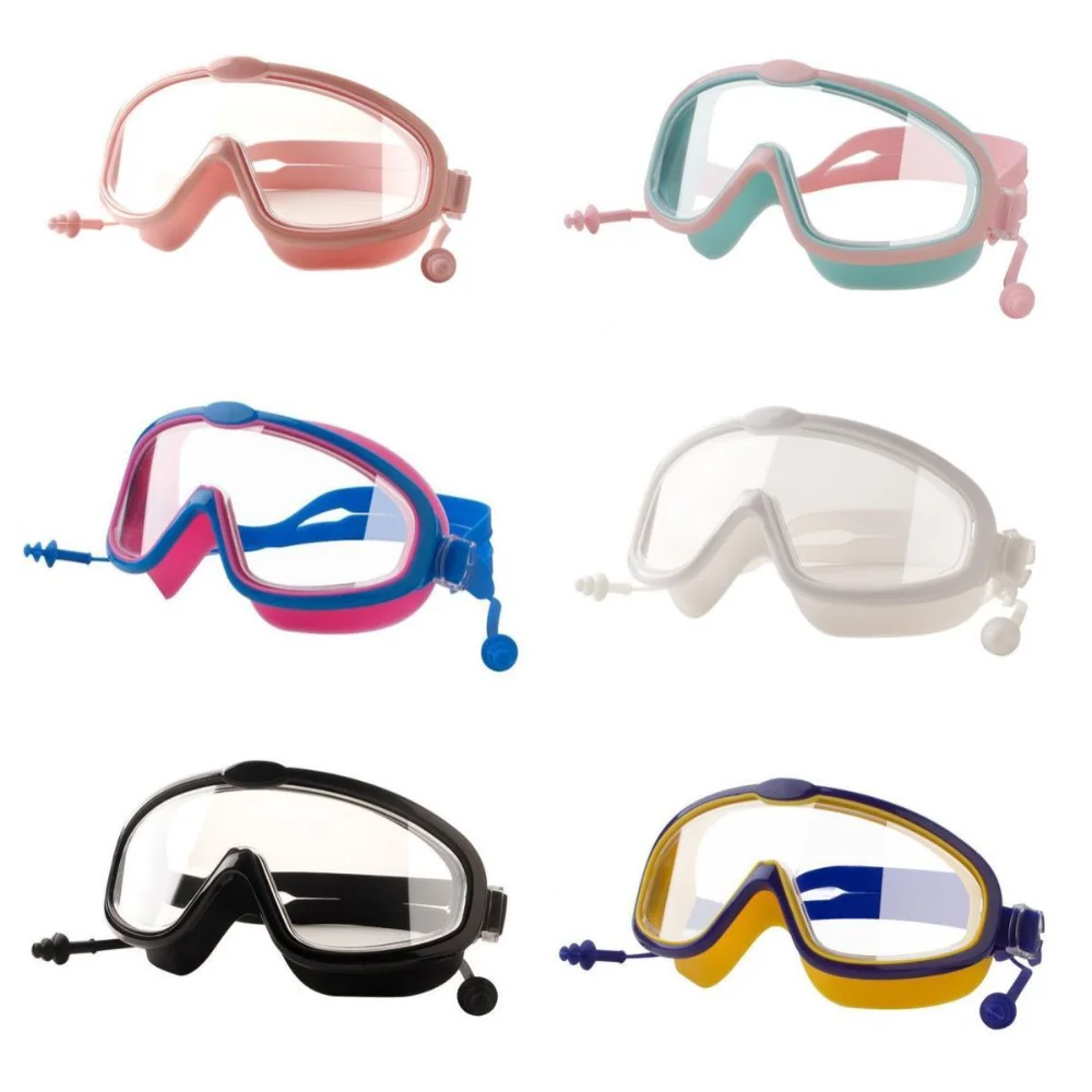 

Big Frame Kids Swim Goggles Anti Fog Wide View Swimming Gear for Boys Girls Children glasses for swimming pool