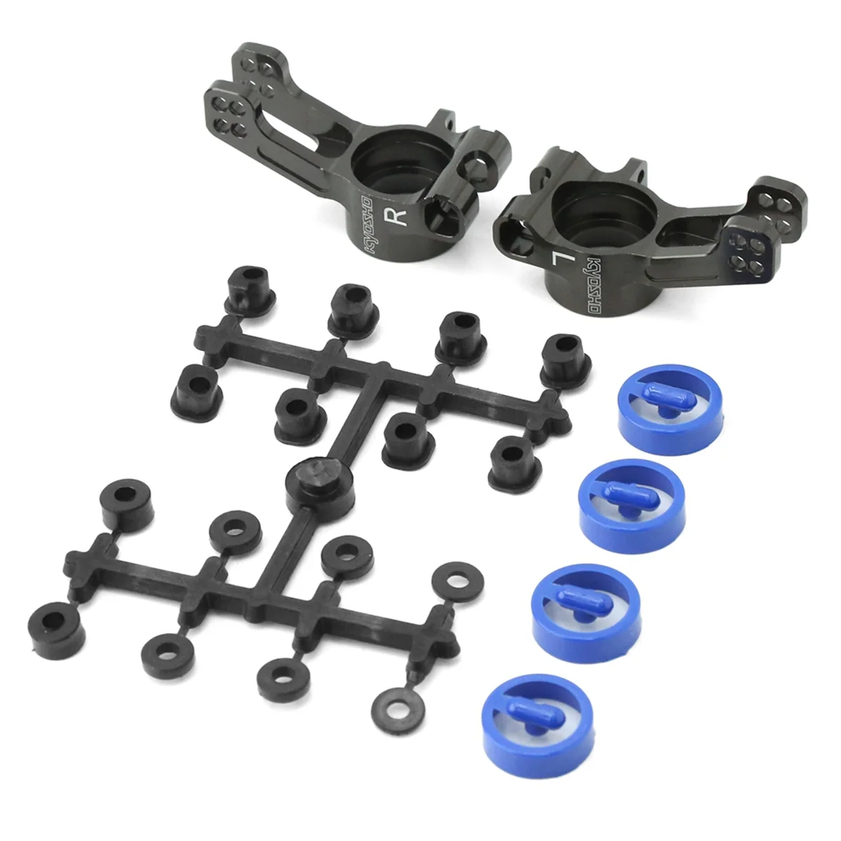 AA02 2 pièces bloc de roulettes de support de moyeu arrière en métal IFW608B pour MP10 1/8 RC pièces de mise à niveau de voiture accessoires