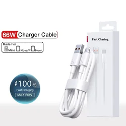 6A 66W USB Type C Super Fast Charge Cable For Huawei Mate 50 Xiaomi 14 Oneplus Realme Fast Charging USB Charger Cable Data Cord