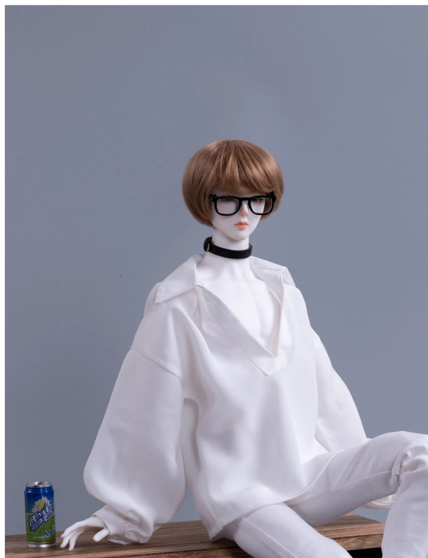 D03-P210 giocattolo fatto a mano per bambini 1/3 1/4 zio SSDF vestiti per le bambole BJD/SD vestiti per le bambole bianco elegante camicia di chiffon 1 pz