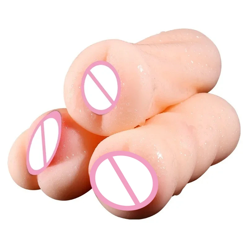 Men's Aircraft Cup Male Masturbator Oral Vaginal Anal Masturbation Soft Real Vagina Pocket Pussy Sex Toys for Men Blowjob