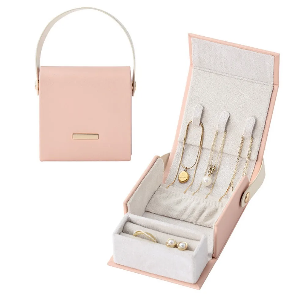 

Ручная сумка для упаковки ювелирных изделий, сумка, внешний вид, кольца, ожерелье, серьги, чехол для хранения, большая вместительная искусственная кожа