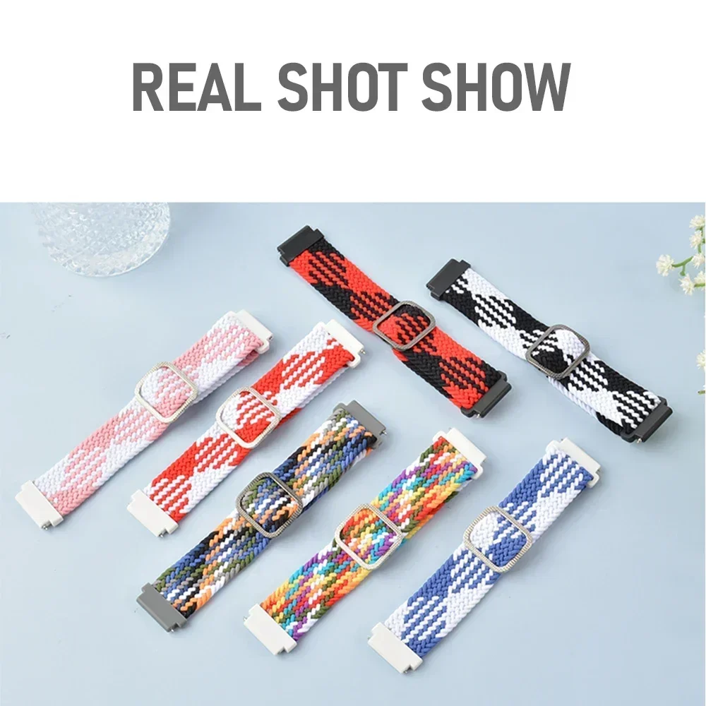 Für Amazfit Bip Max Bip6 5 UNITY Bip3 U S Pro 20mm 22mm Nylon-Fallschirm-Uhrenarmband für Amazfit Balance 2/Cheetah 2 Sportarmband – Detail 27