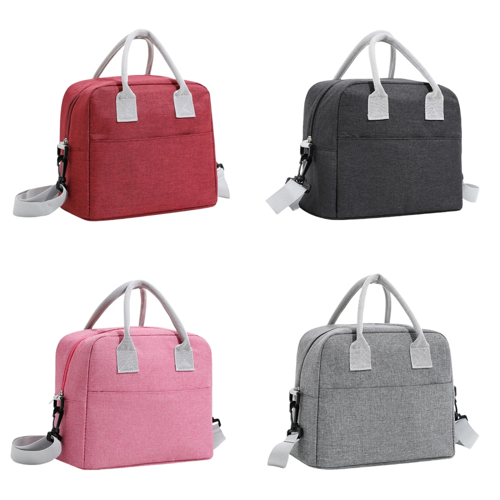 Portable Lunch Bag For OL Women Thermal Insulated Lunch Box Tote Cooler Handbag Waterproof Bento Pouch Office Food Bags