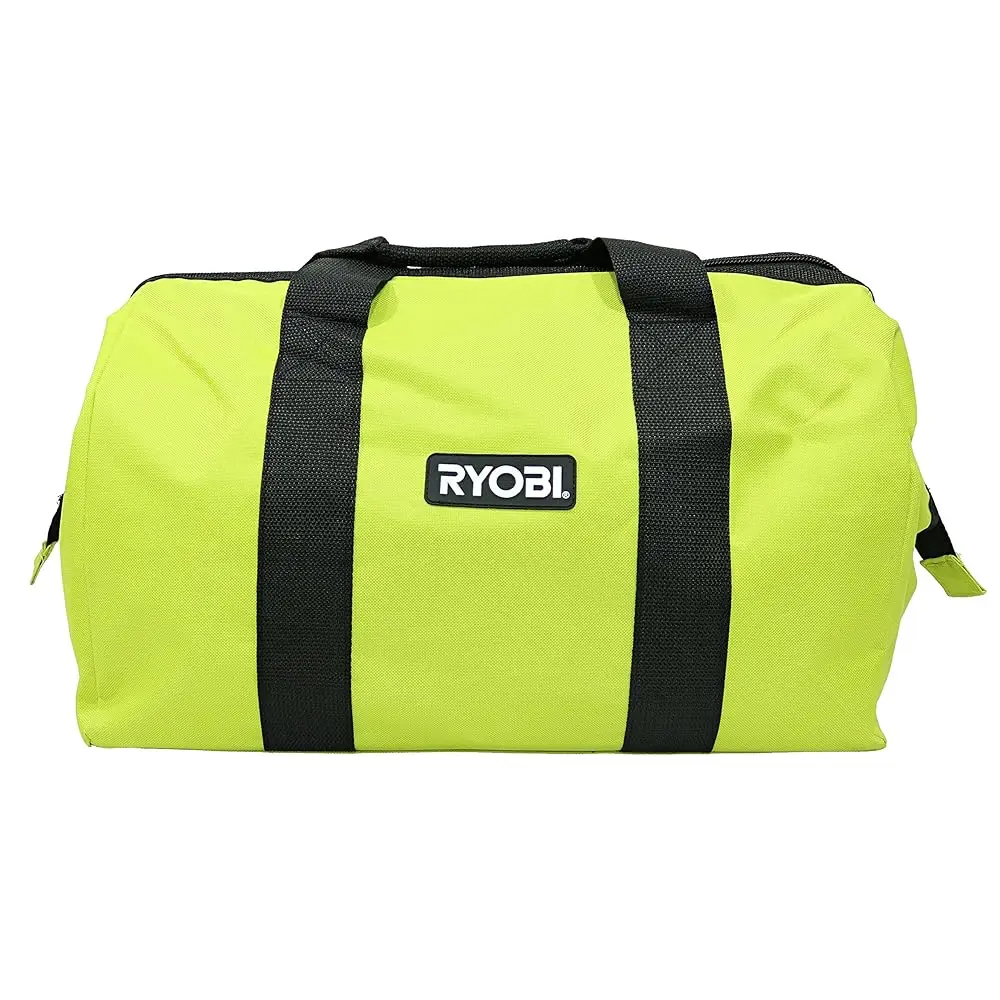 

Green Wide Mouth Collapsible Genuine Oem Ctor’S Bag W/ Full Top Single Zipper Action And Cross X Stitching