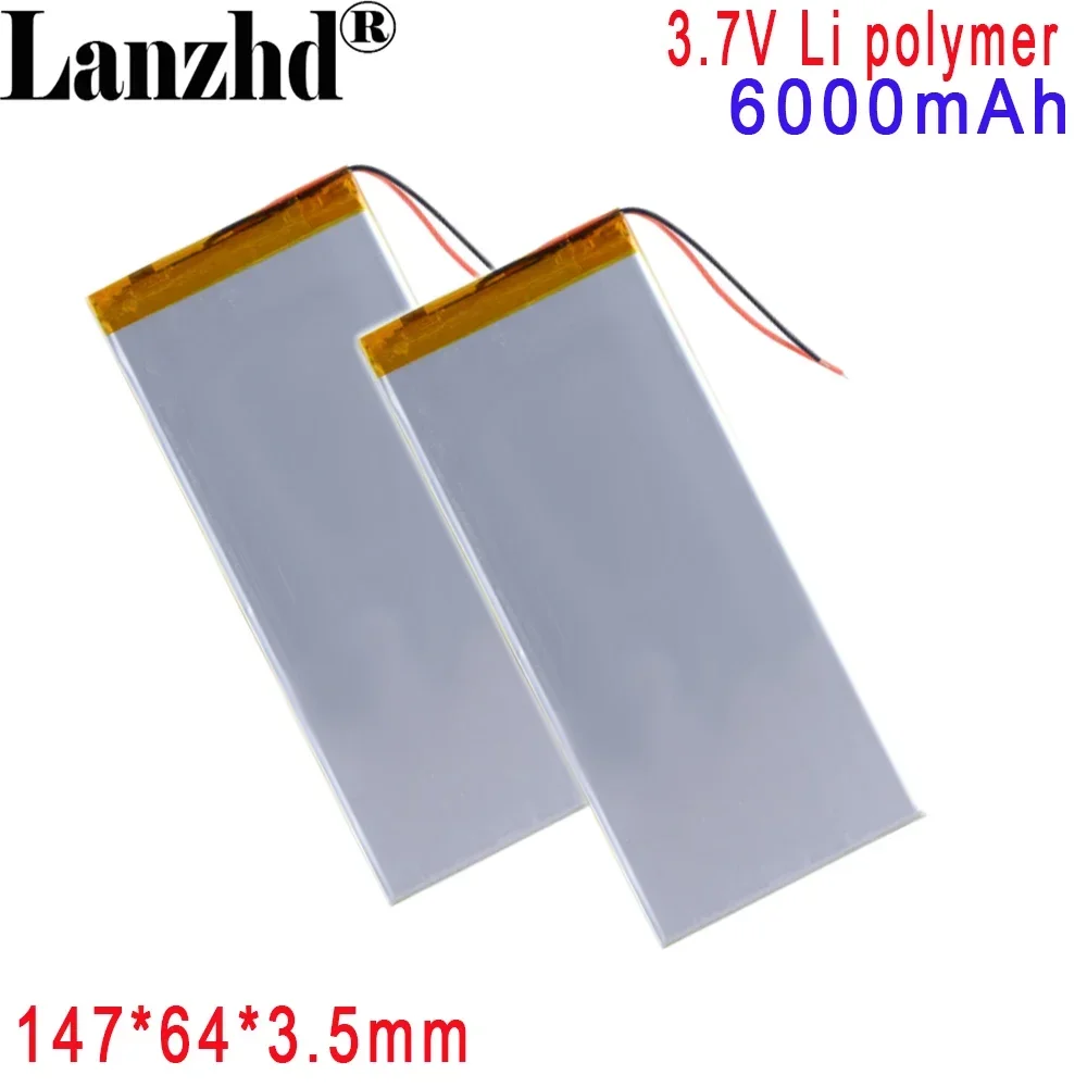 Li-polymer 3.7V 6000mAh Rechargeable Battery compatible with the k1 shield tablet Nvidia Shield 147*63*3.8mm 3863147