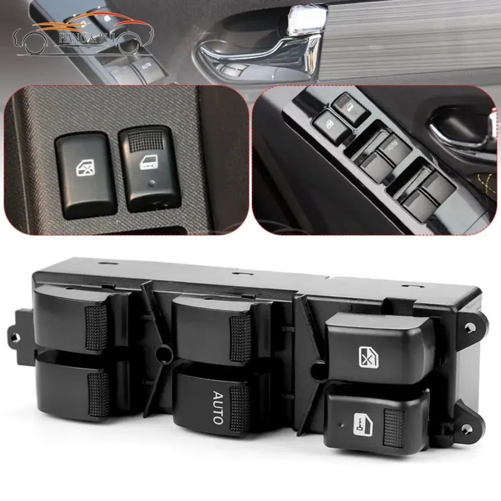 RHD 18pins Master Power Window Lifter Control Switch Regulator For Isuzu D-Max Dmax MU-X 2012-2019 4-Door OE 8981922511 view 2