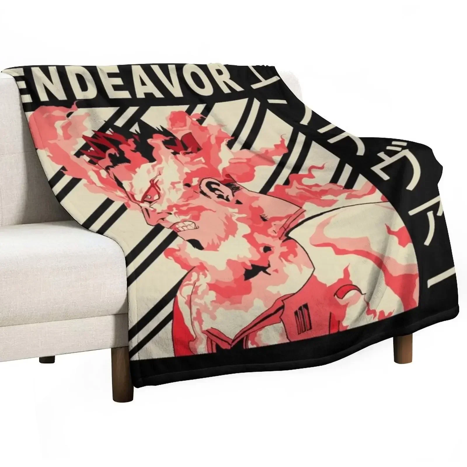 Enji Todoroki Vintage Art Throw Blanket Luxury Plaid Luxury Throw Luxury Designer Shaggy For Baby Blankets