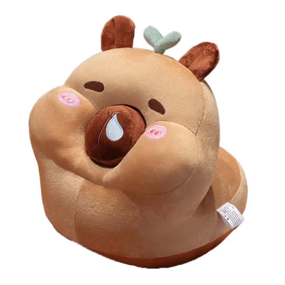

Removable Circular Capybara Nap Pillow Face Down Fluffy Capybara Table Rest Pillow Cartoon Soft Capybara Plush Pillow School