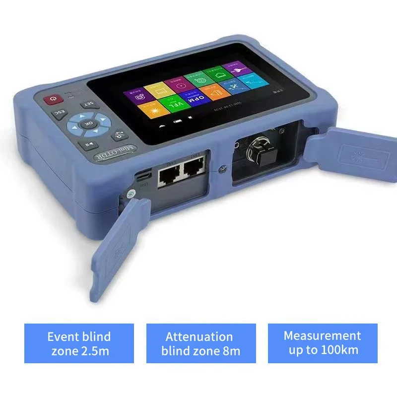 12 In 1 MINi OTDR 100KM NK4000D 1310 1550nm 26 24dB VFL OLS OPM Event Map Otdr Fiber Optic Tester