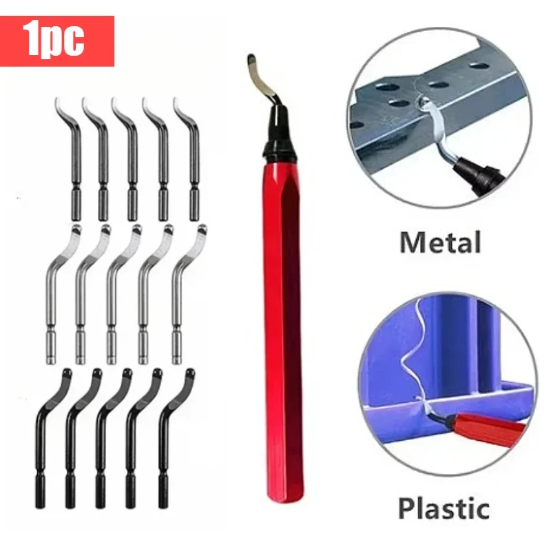 RB1000 Handle Burr Metal Repair Deburring Tool Kit  Rotary Deburr Blade Remover Hand Tool For Wood Plastic